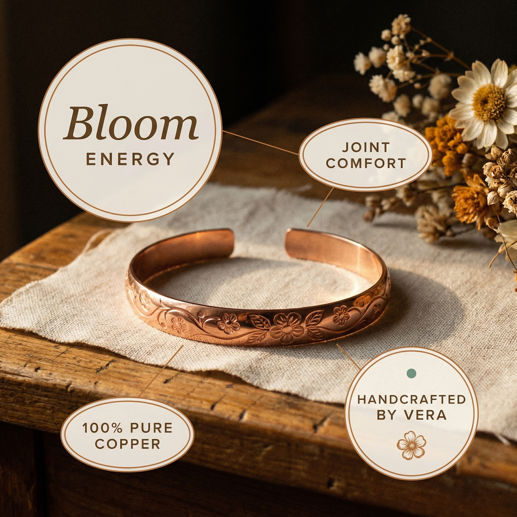 Mary's Bloom Copper Bracelet