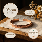 Mary's Bloom Copper Bracelet