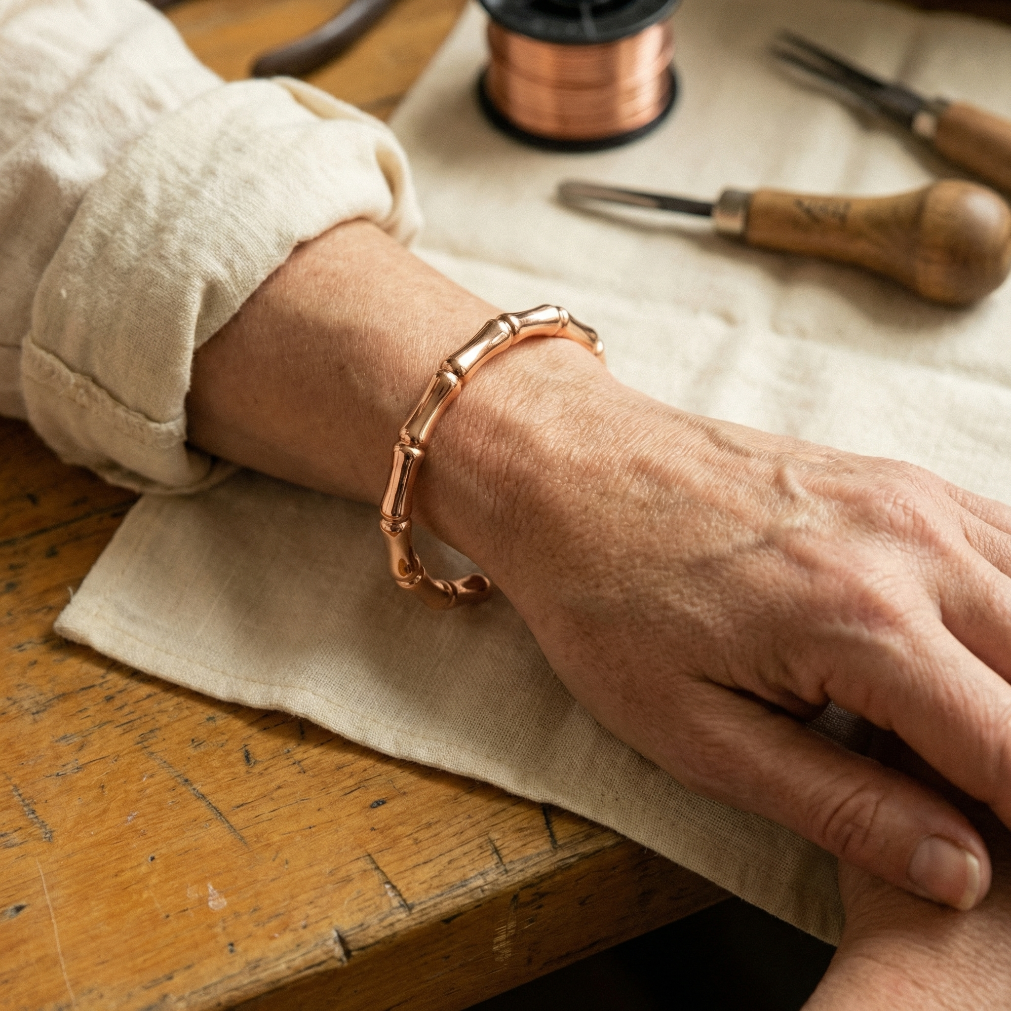 Mary's Grove Copper Bracelet