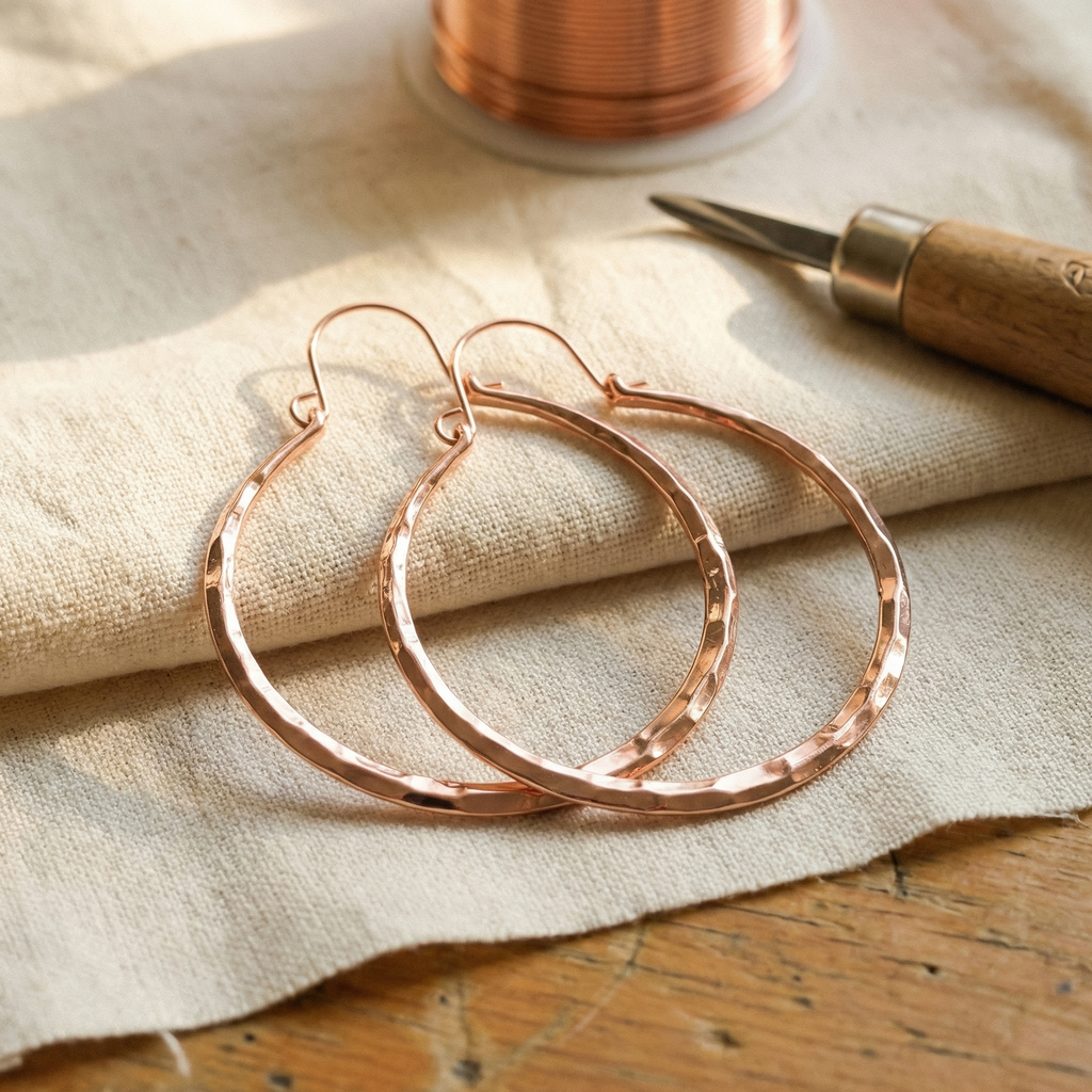 Mary's Willow Copper Earrings