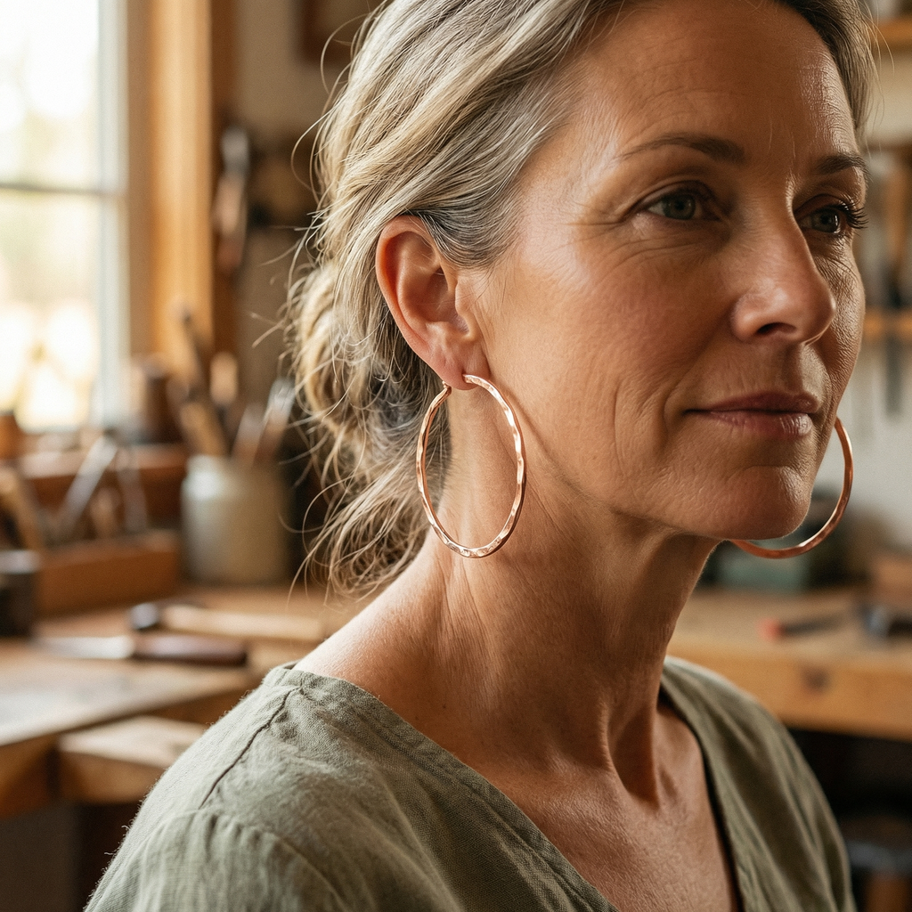Mary's Willow Copper Earrings