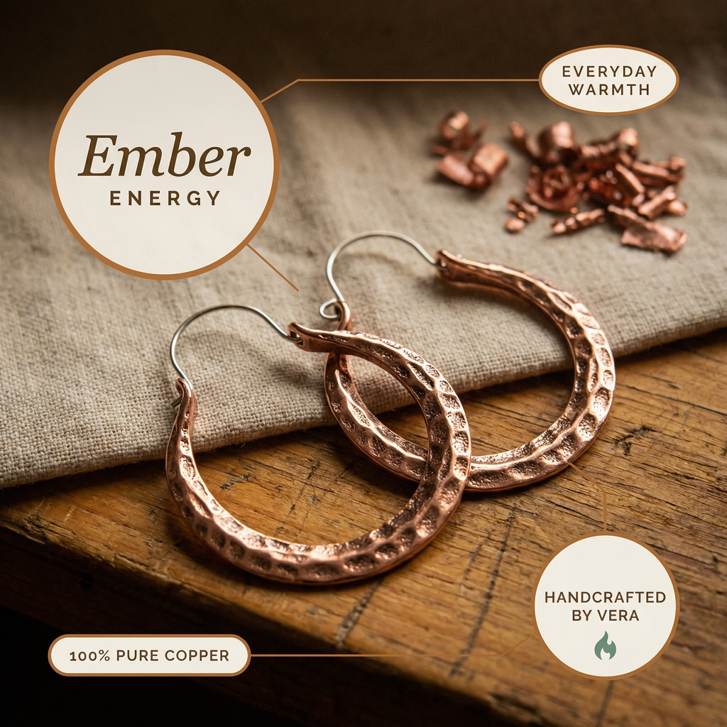 Mary's Ember Copper Earrings