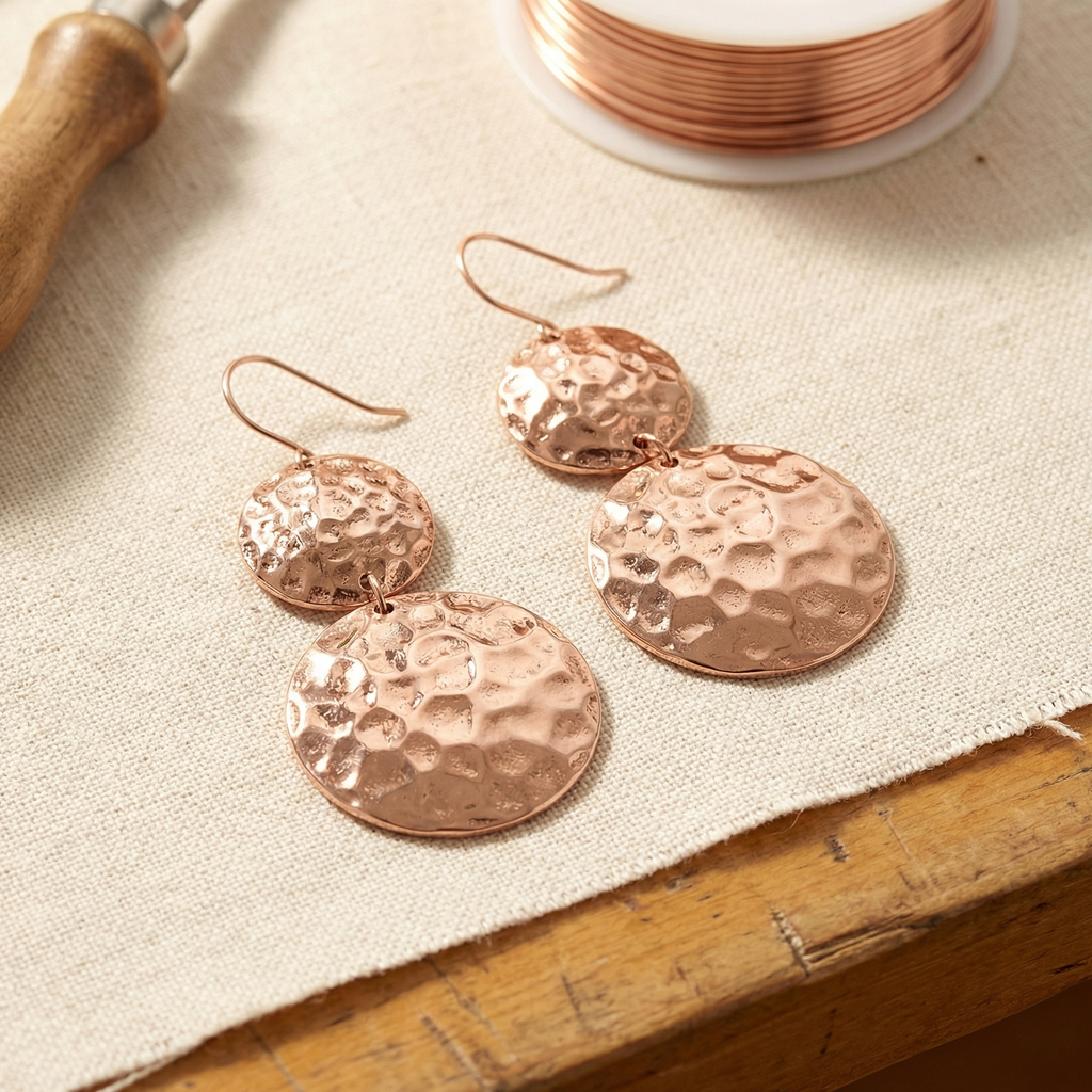 Mary's Solstice Copper Earrings