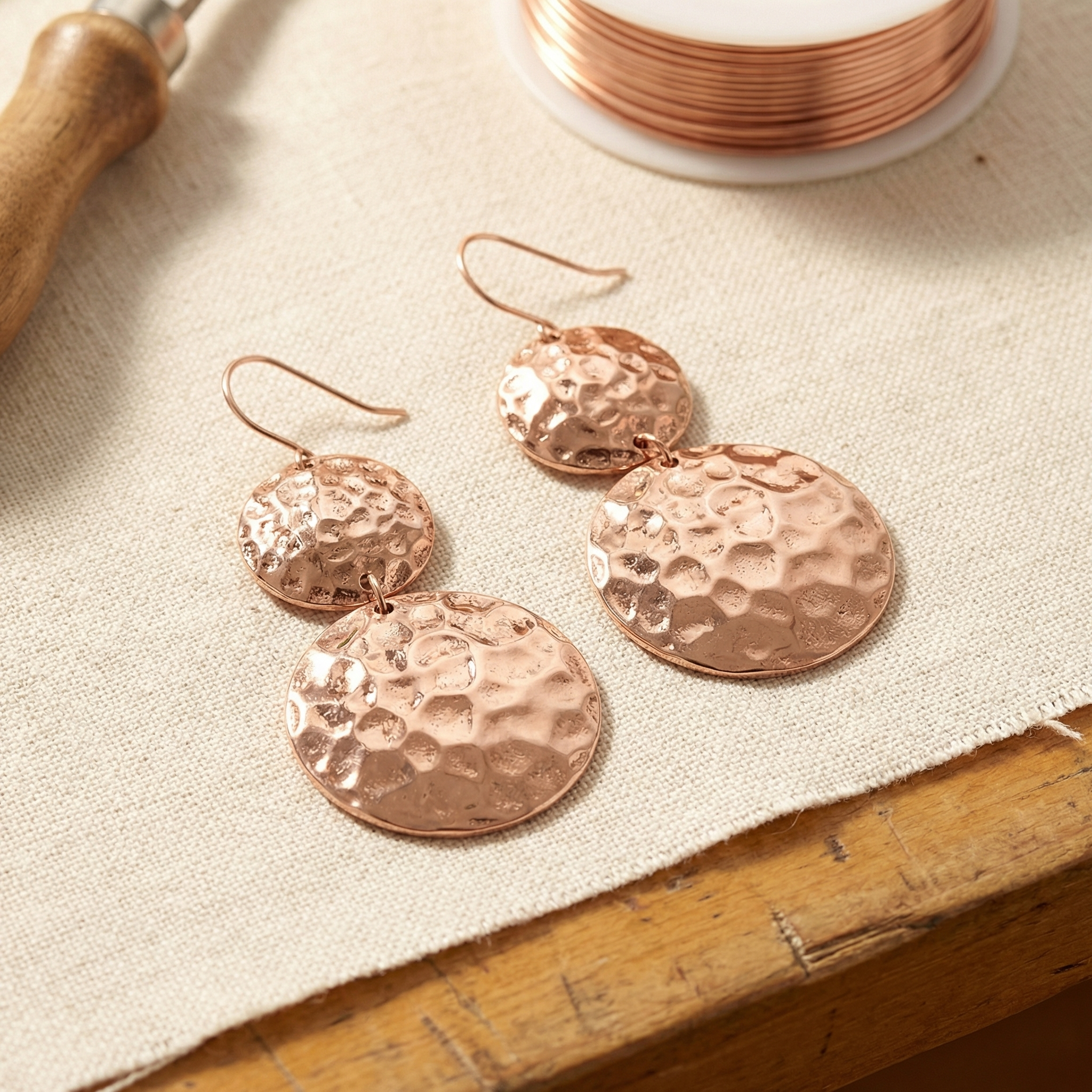 Mary's Solstice Copper Earrings