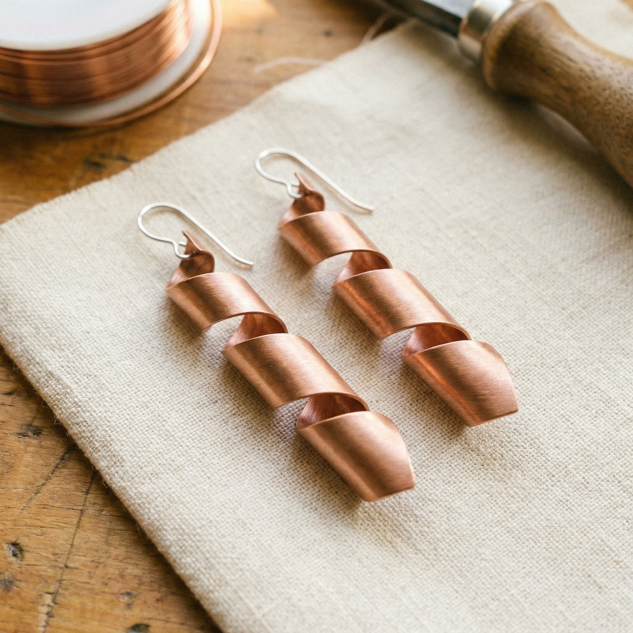 Mary's Dusk Copper Earrings