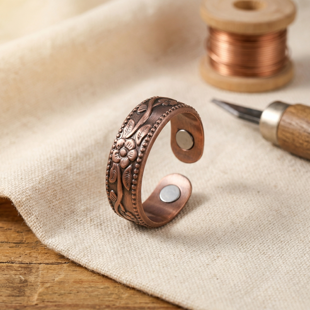 Mary's Petal Copper Ring