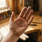 Mary's Flow Copper Hand Spiral