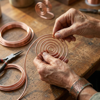 Mary's Flow Copper Hand Spiral