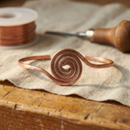 Mary's Coil Copper Anklet