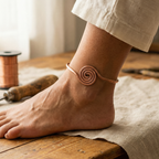 Mary's Coil Copper Anklet