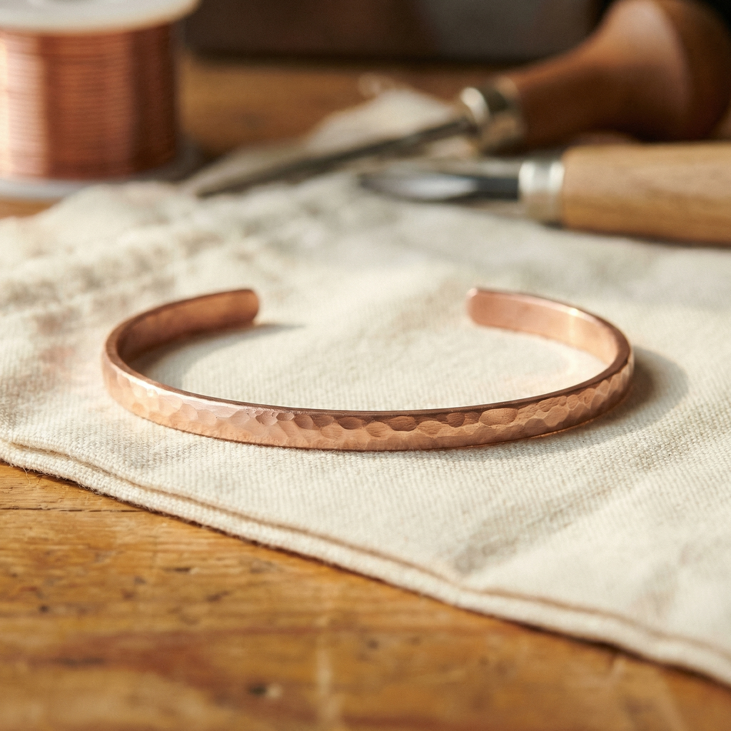 Mary's Sand Copper Anklet