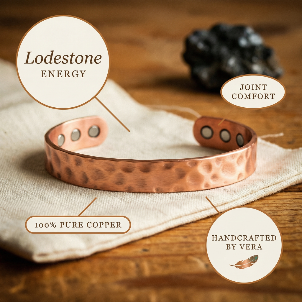 Mary's Lodestone Copper Bracelet