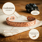 Mary's Lodestone Copper Bracelet