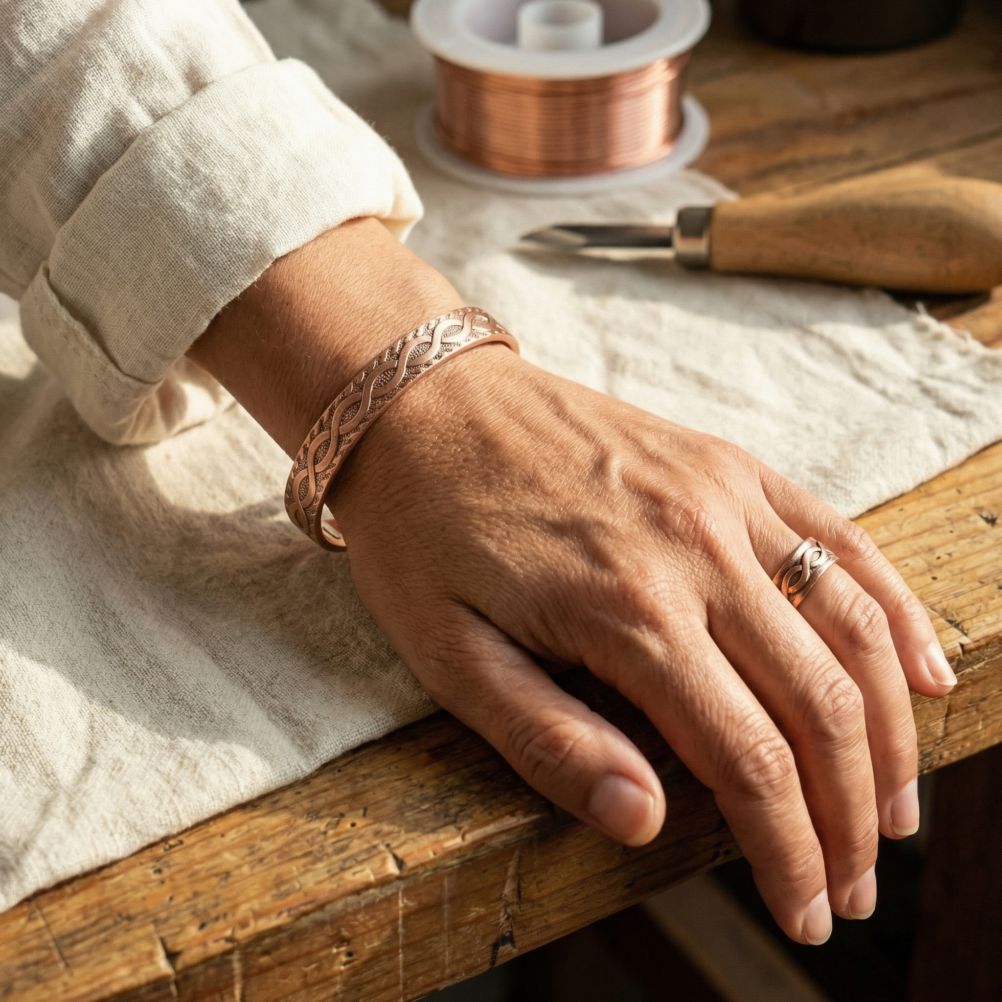 Mary's Knot Copper Set