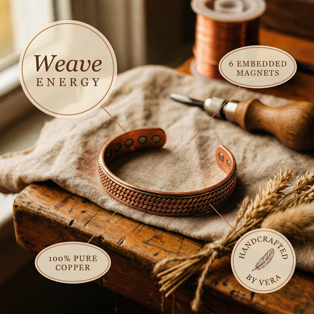 Mary's Wave Copper Bracelet