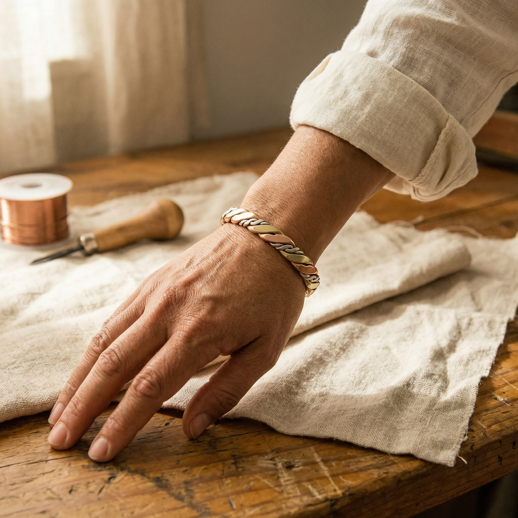 Mary's Stone Copper Bracelet