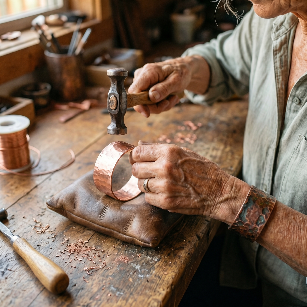 Mary's Anvil Copper Bracelet