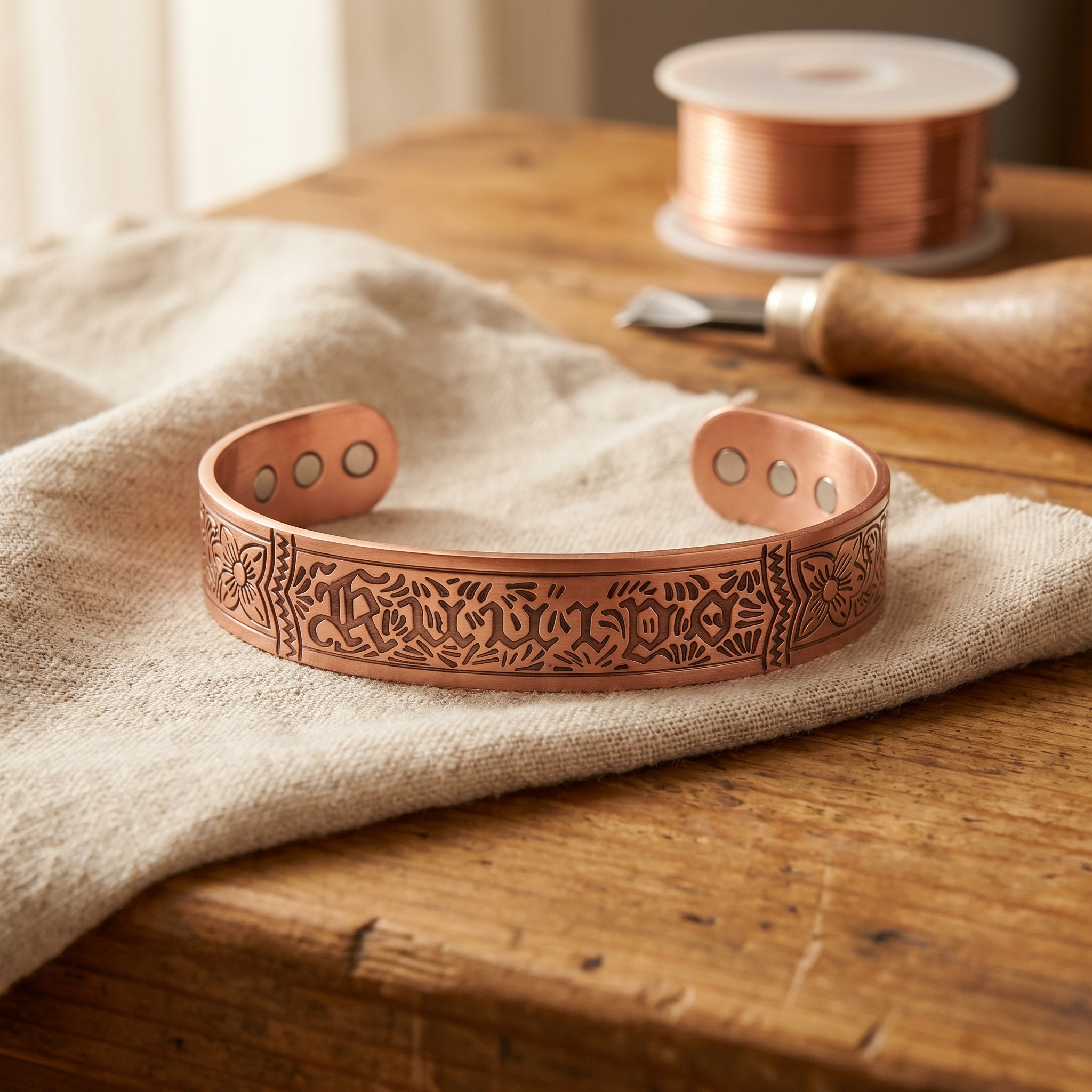 Mary's Drift Copper Bracelet