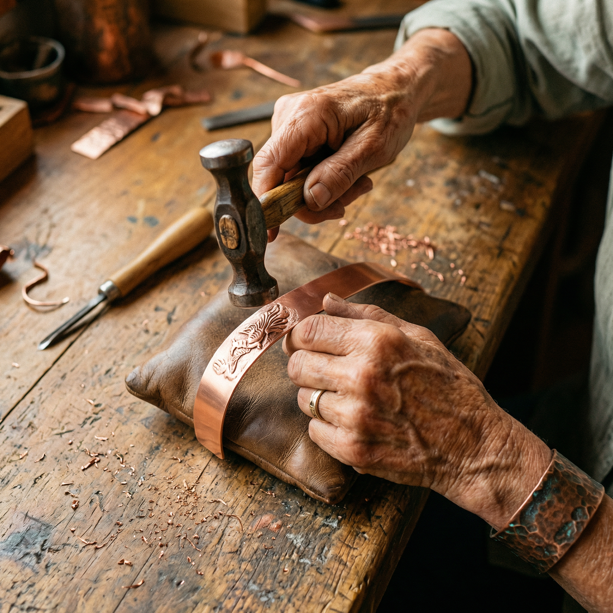 Mary's Loam Copper Bracelet