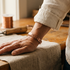 Mary's Furrow Copper Bracelet