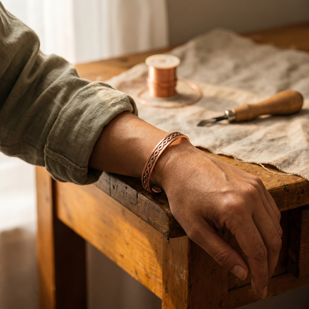 Mary's Current Copper Bracelet