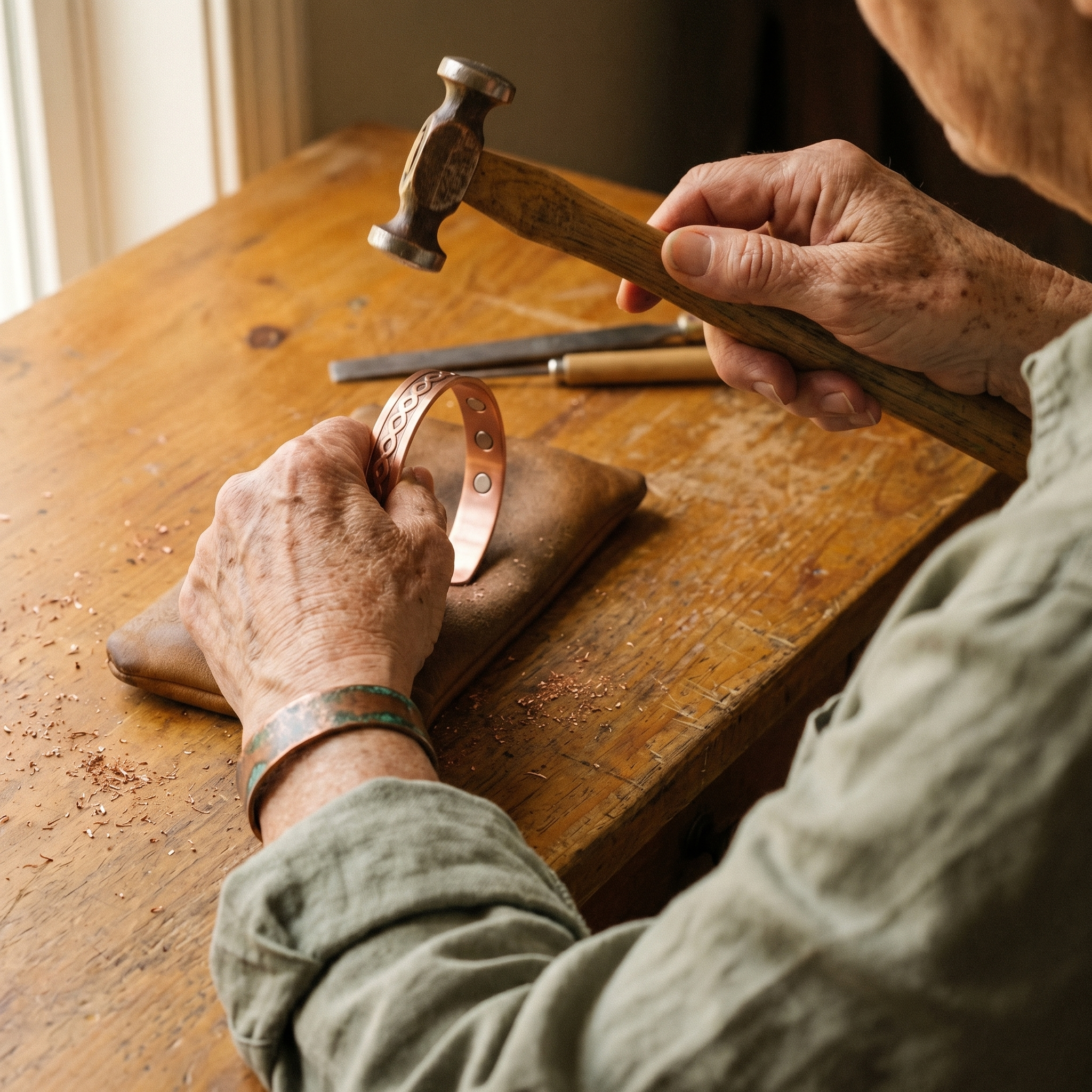 Mary's Current Copper Bracelet