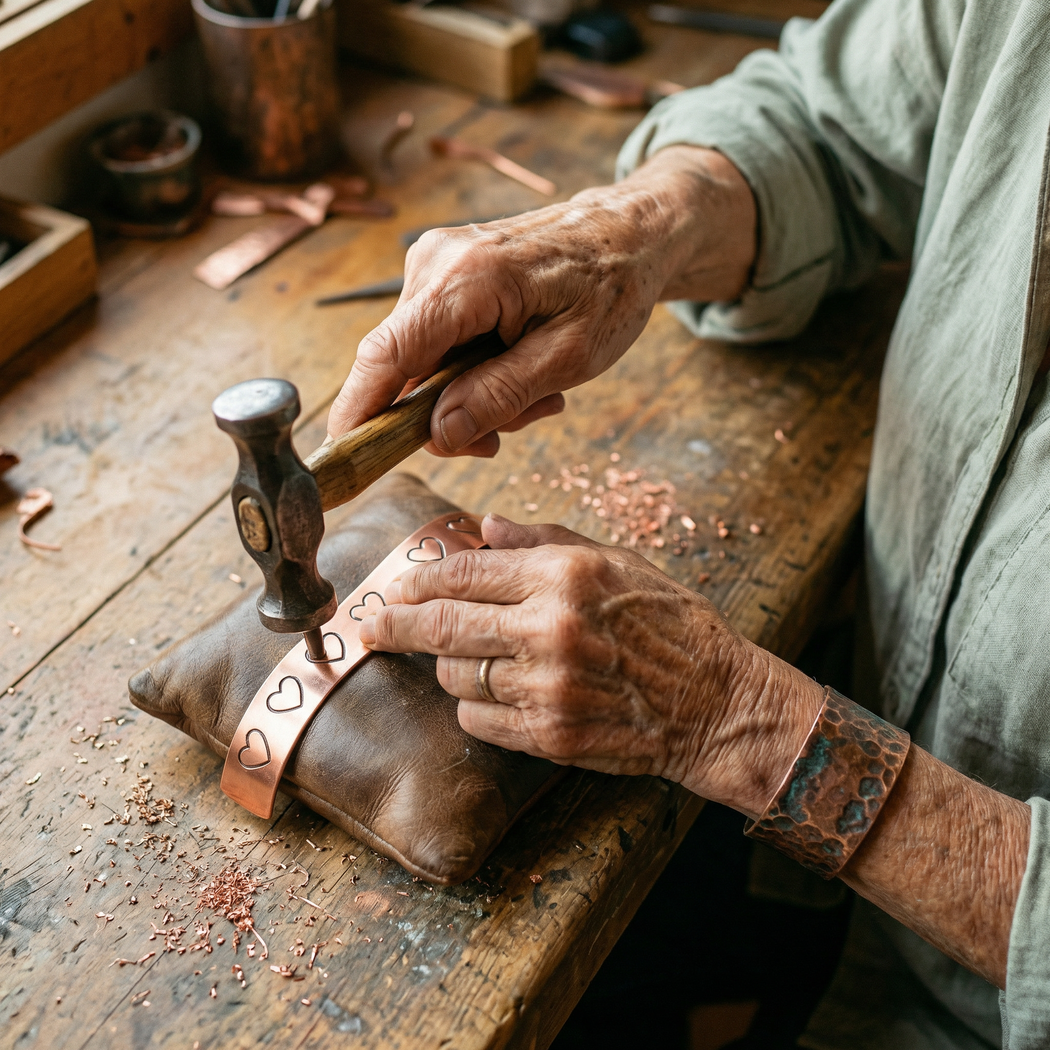 Mary's Hearth Copper Bracelet