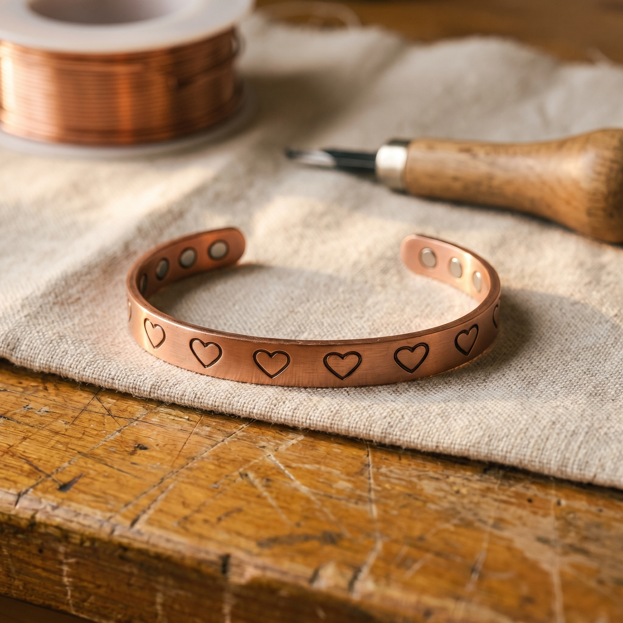 Mary's Hearth Copper Bracelet