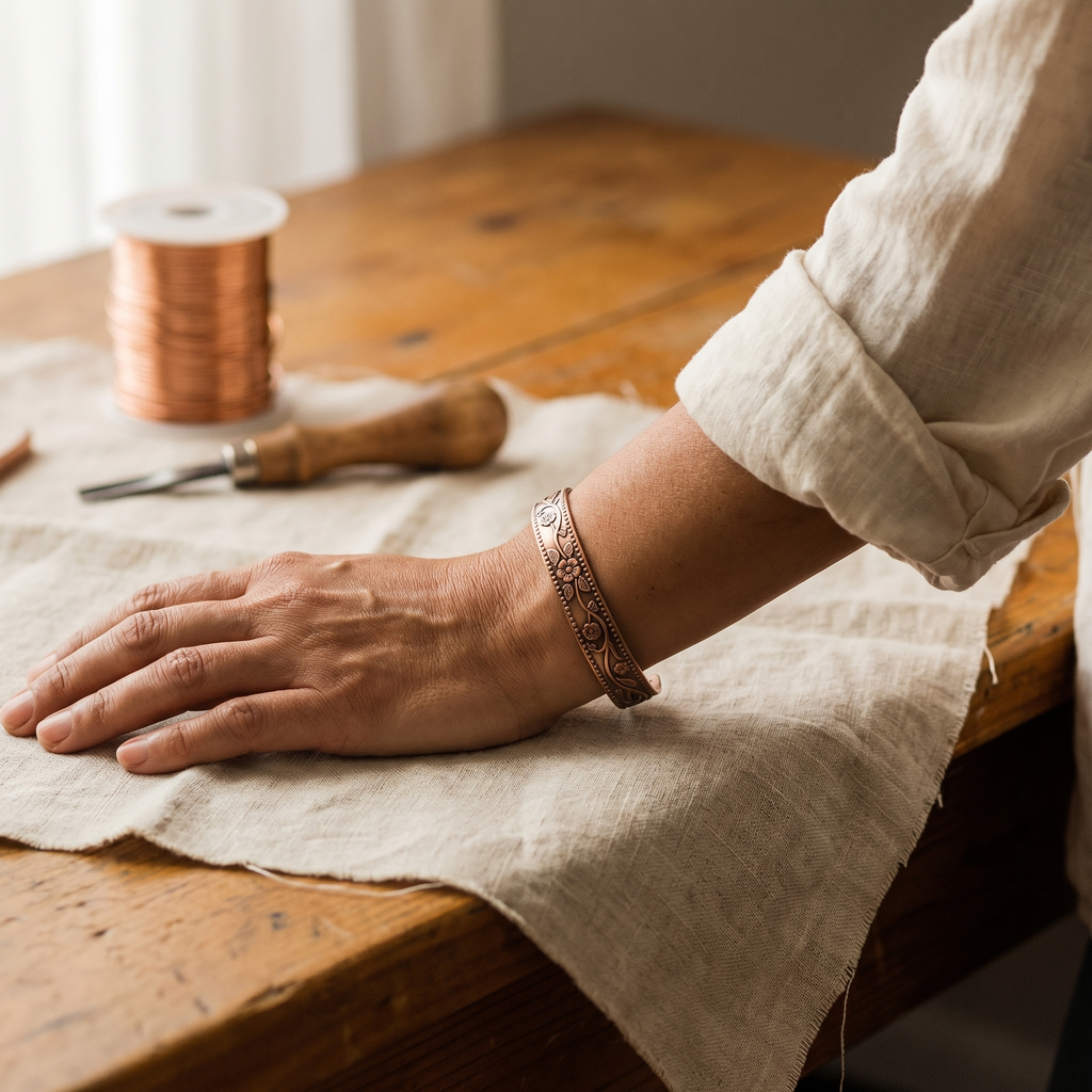 Mary's Knell Copper Bracelet