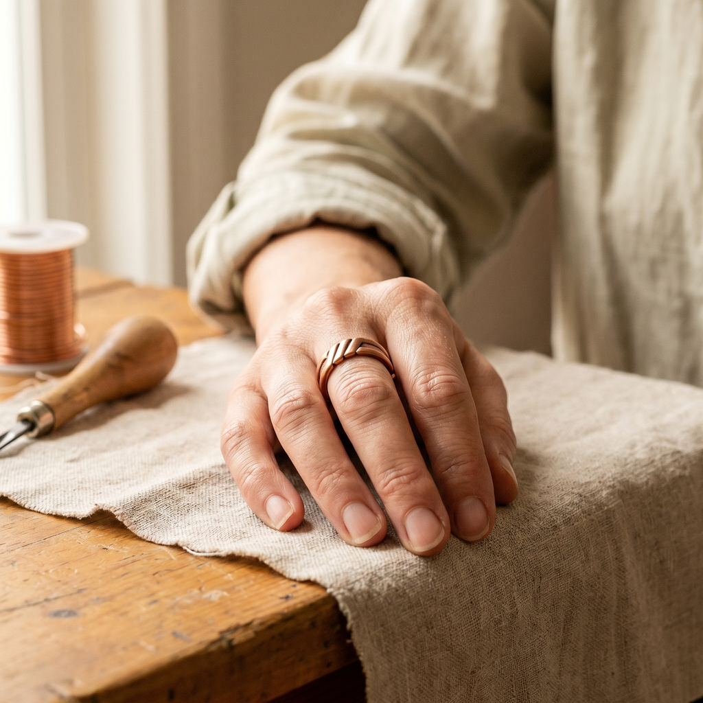 Mary's Peat Copper Ring