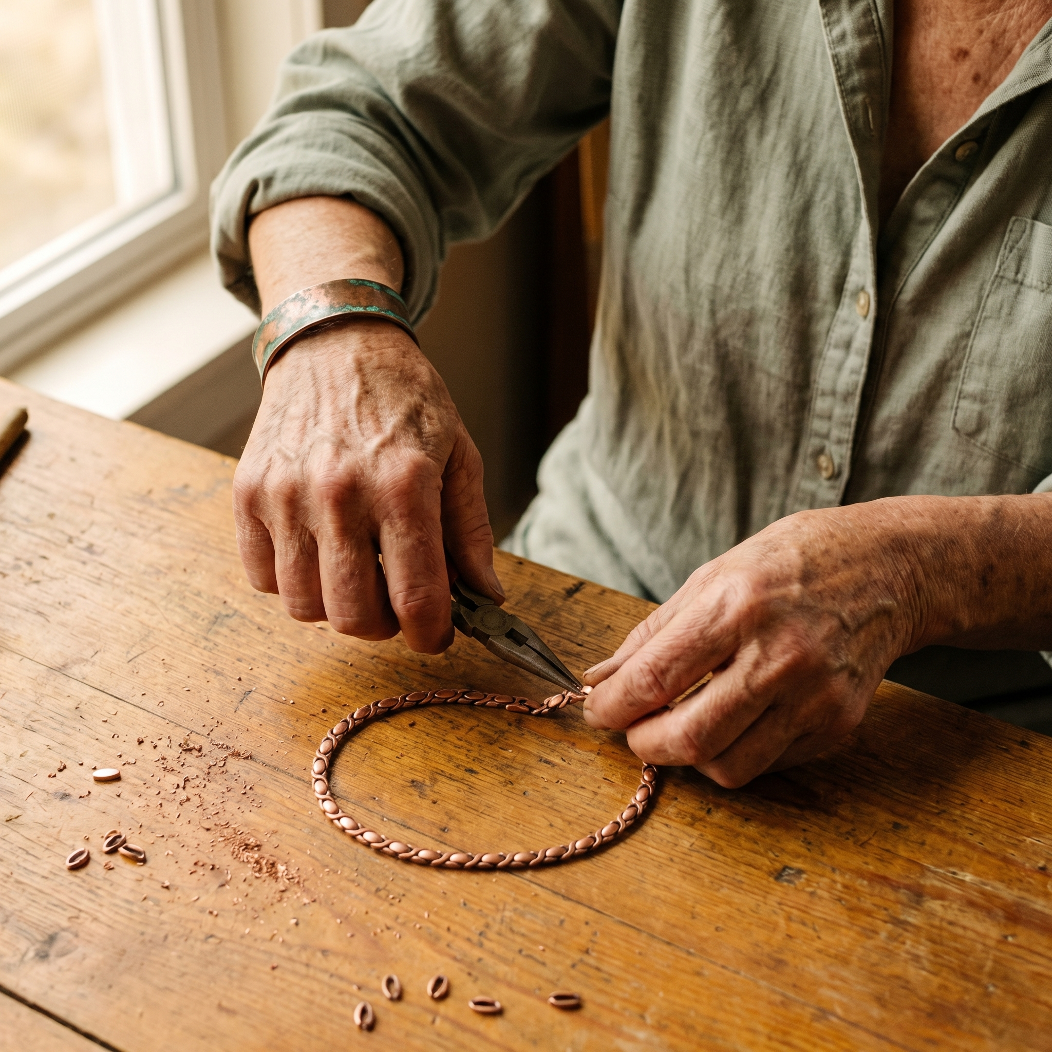 Mary's Cedar Copper Necklace
