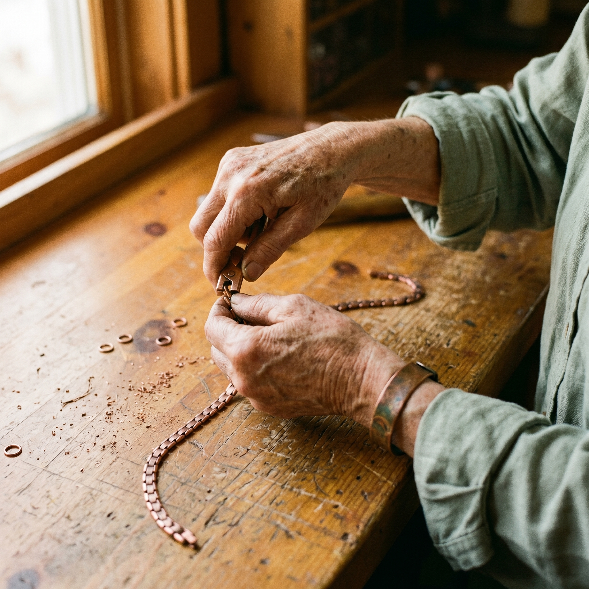 Mary's Haze Copper Necklace