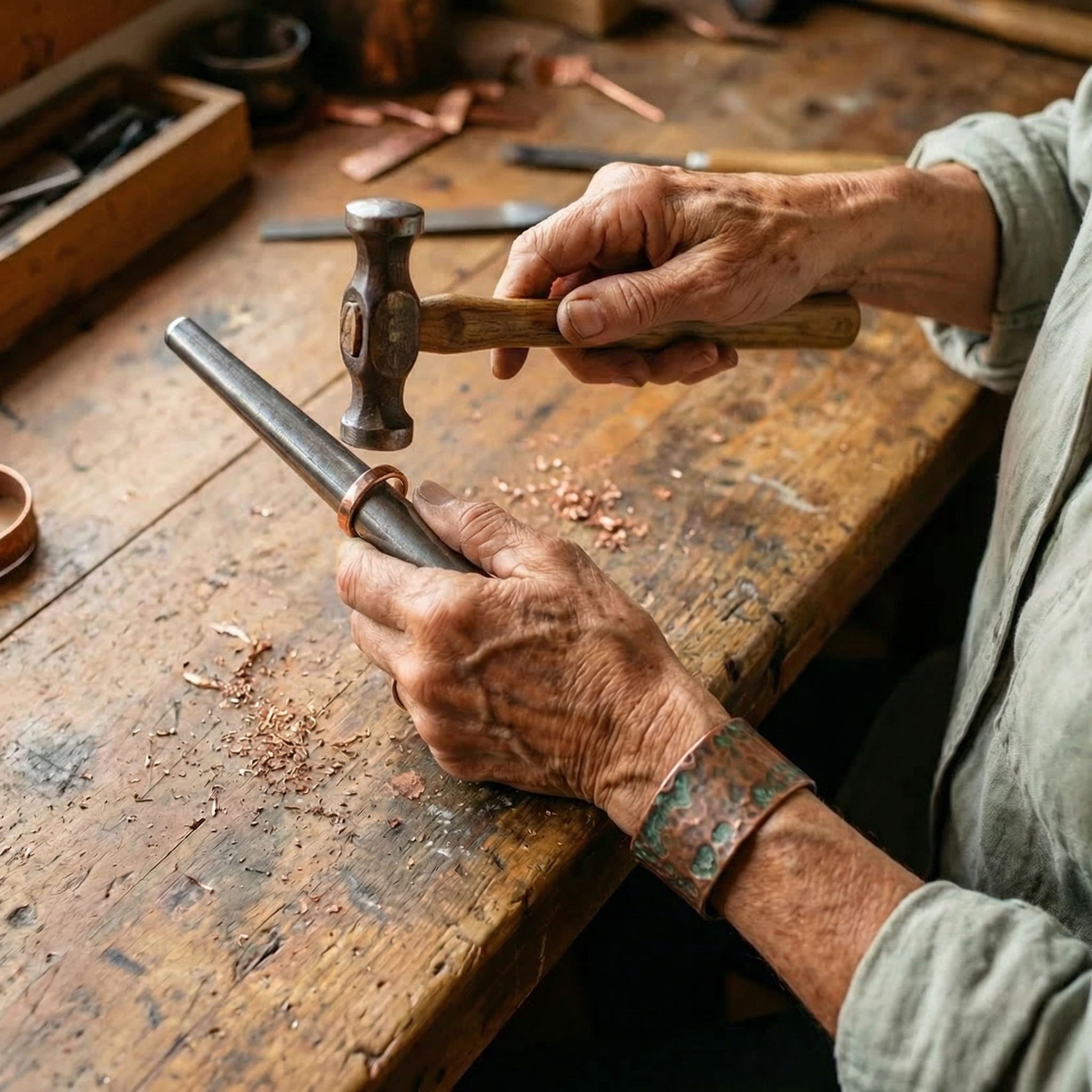Mary's Tine Copper Ring