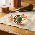 Mary's Sphere Green Copper Bracelet