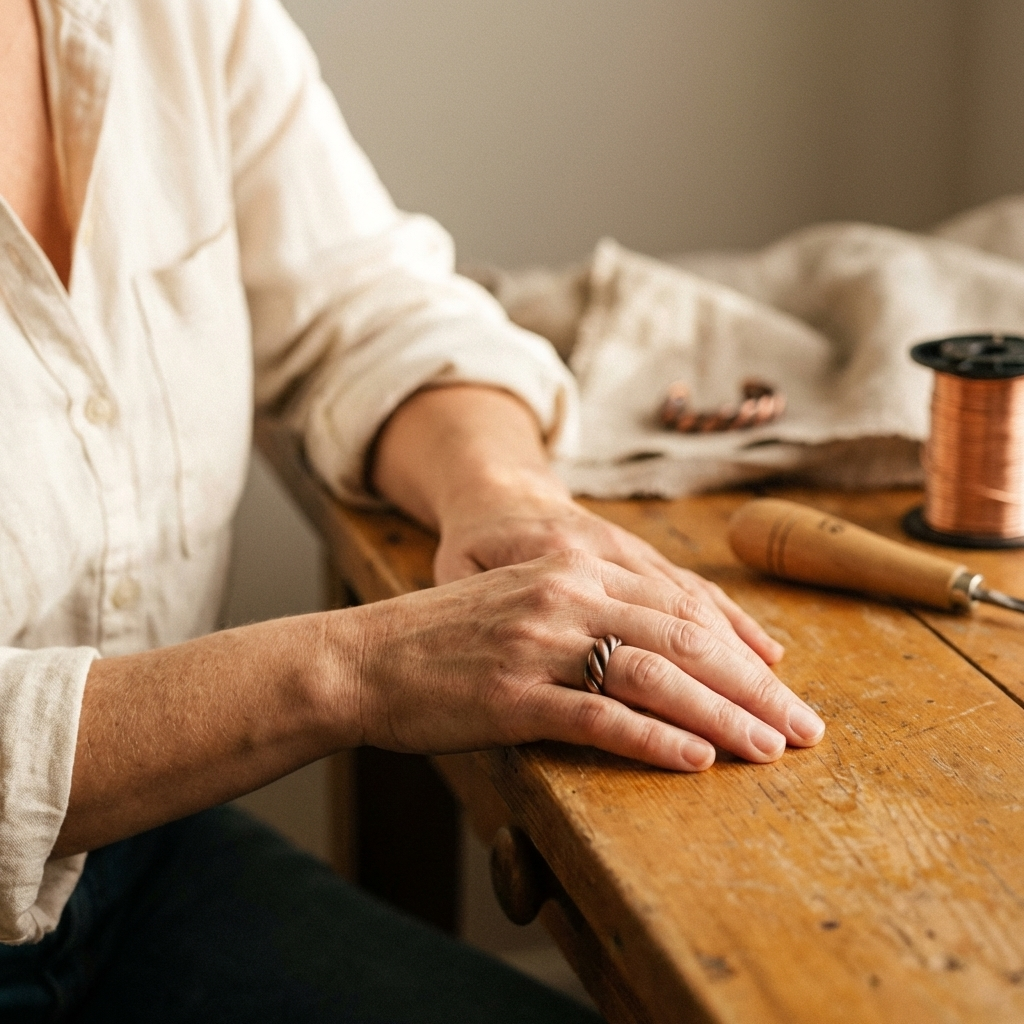 Mary's Tine Copper Ring