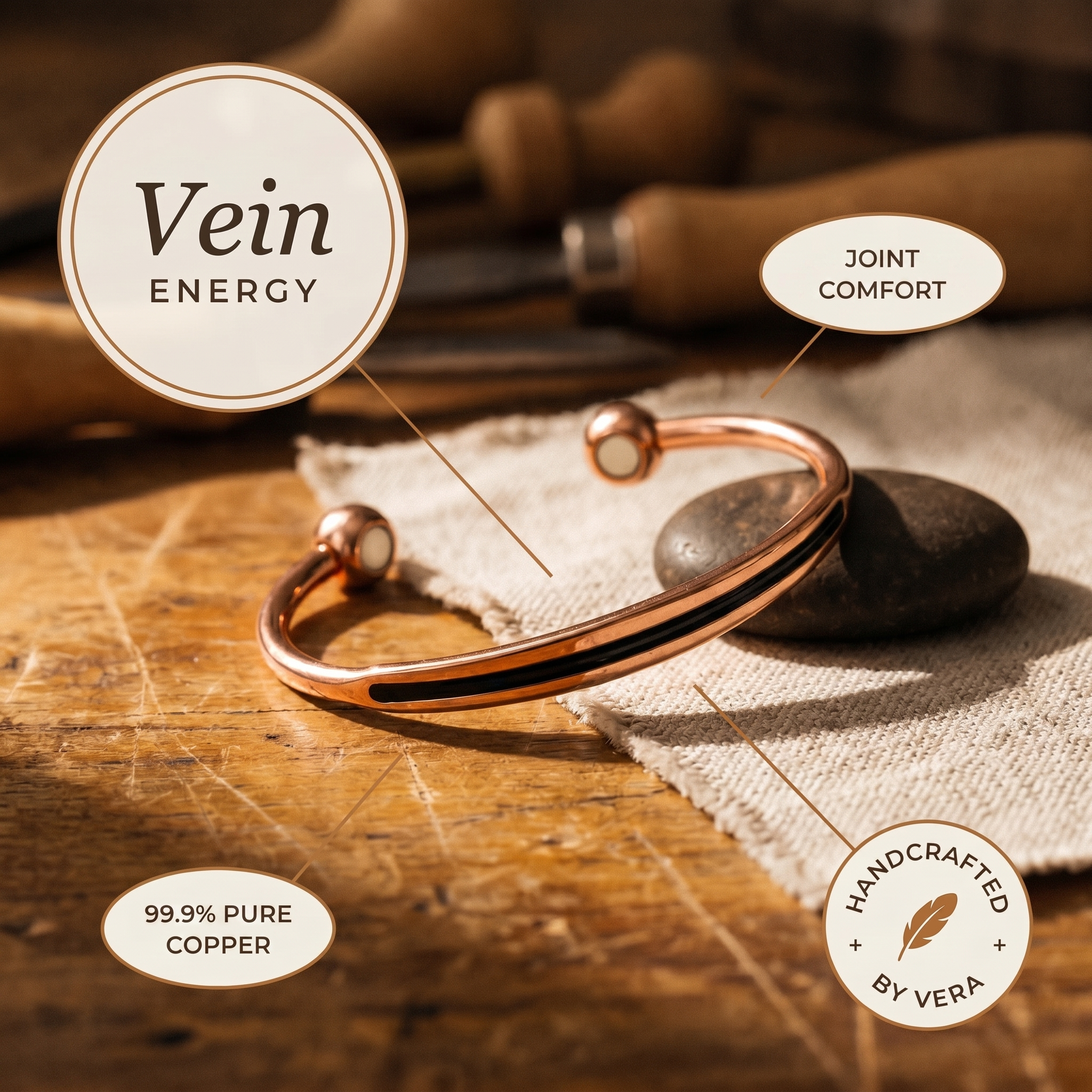 Mary's Vein Copper Bracelet