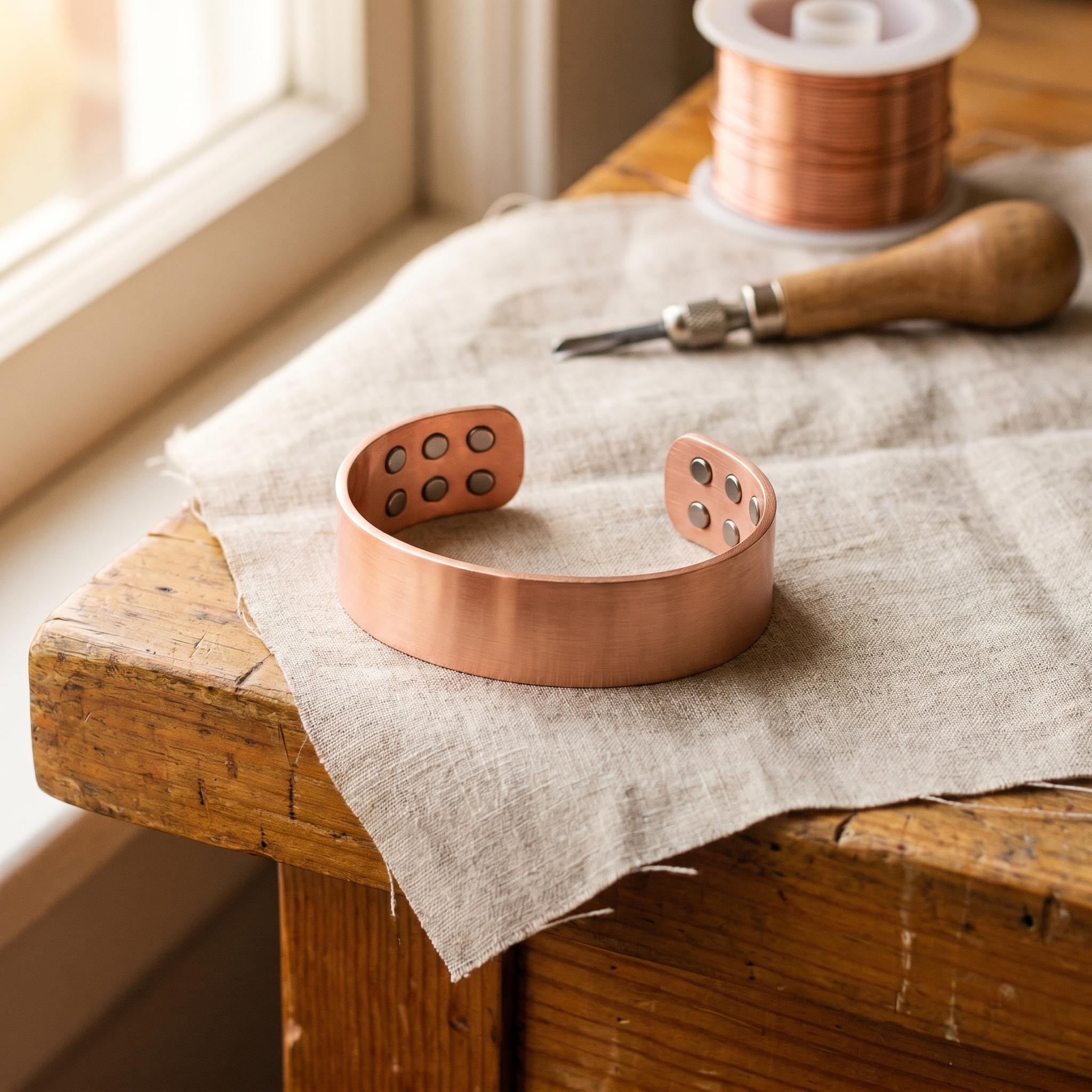 Mary's Anvil Copper Bracelet