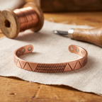 Mary's Crest Copper Bracelet