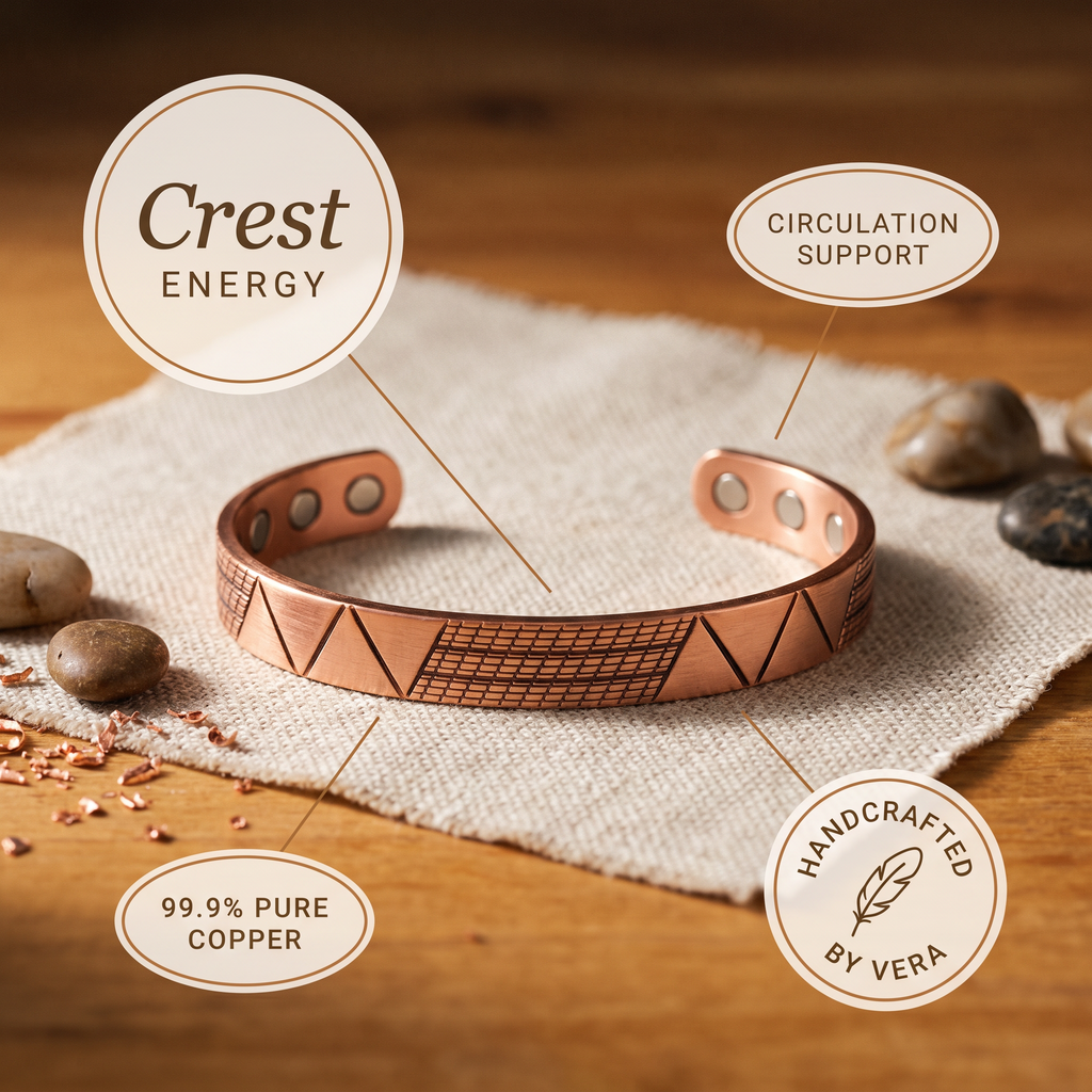 Mary's Crest Copper Bracelet