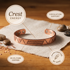 Mary's Crest Copper Bracelet