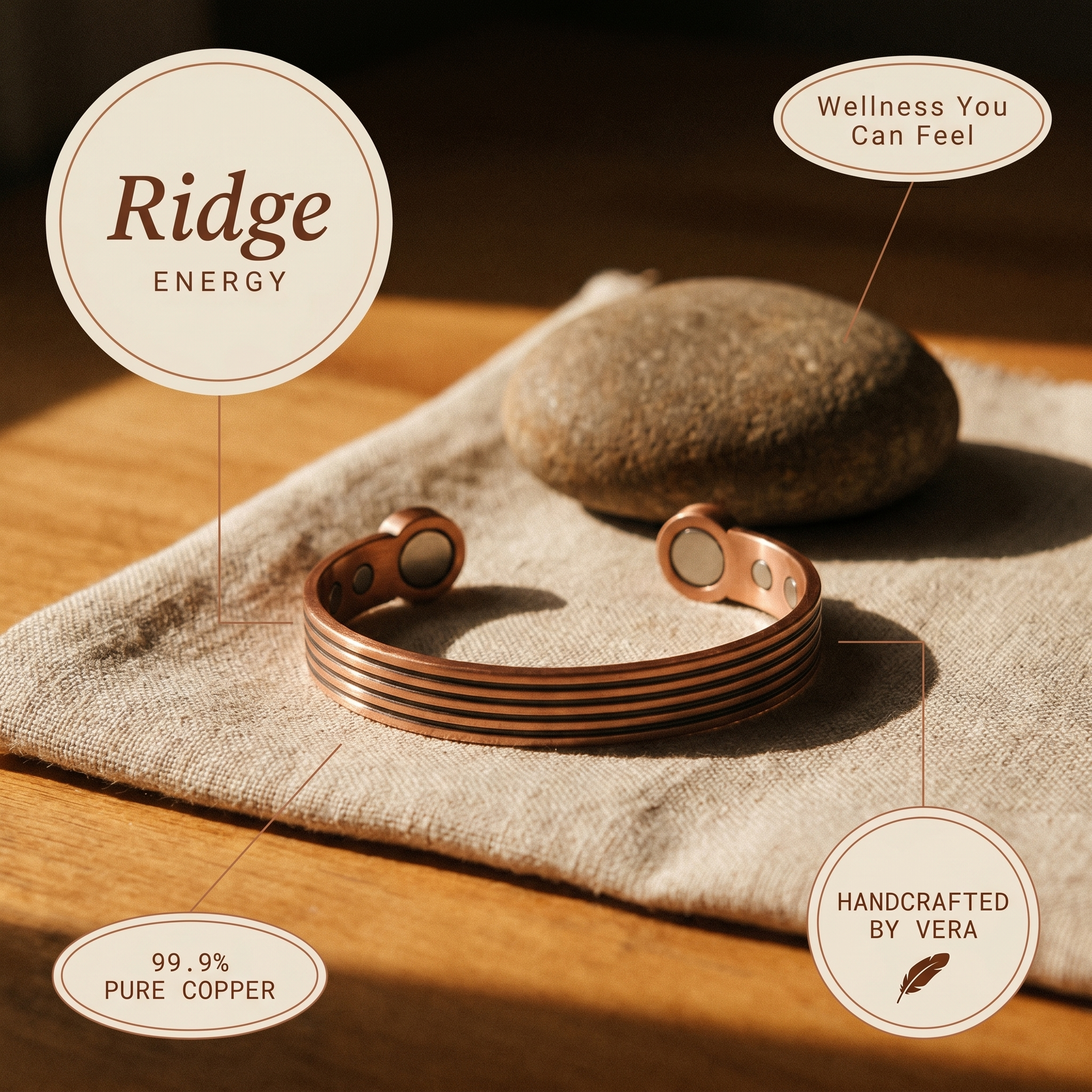 Mary's Ridge Copper Bracelet