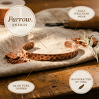 Mary's Furrow Copper Bracelet