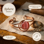 Mary's Sphere Pink Copper Bracelet