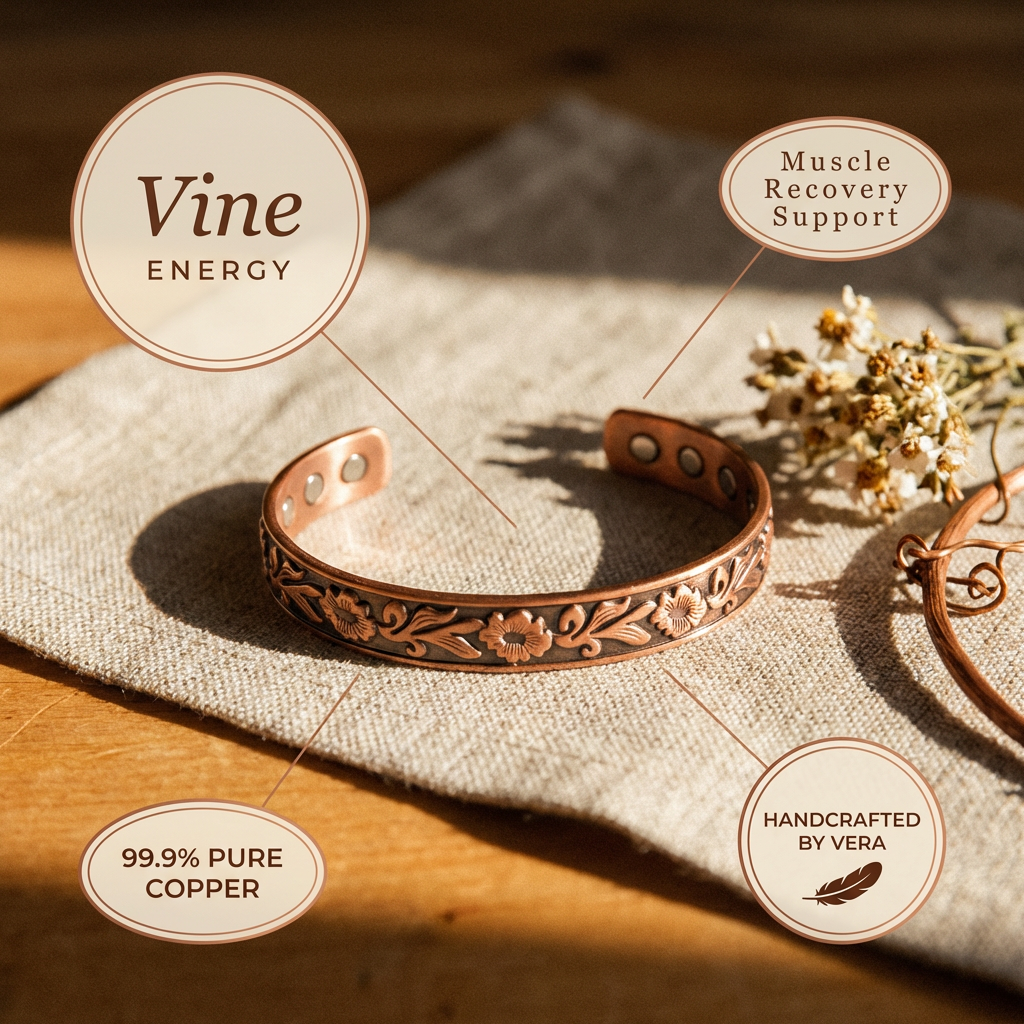Mary's Vine Copper Bracelet