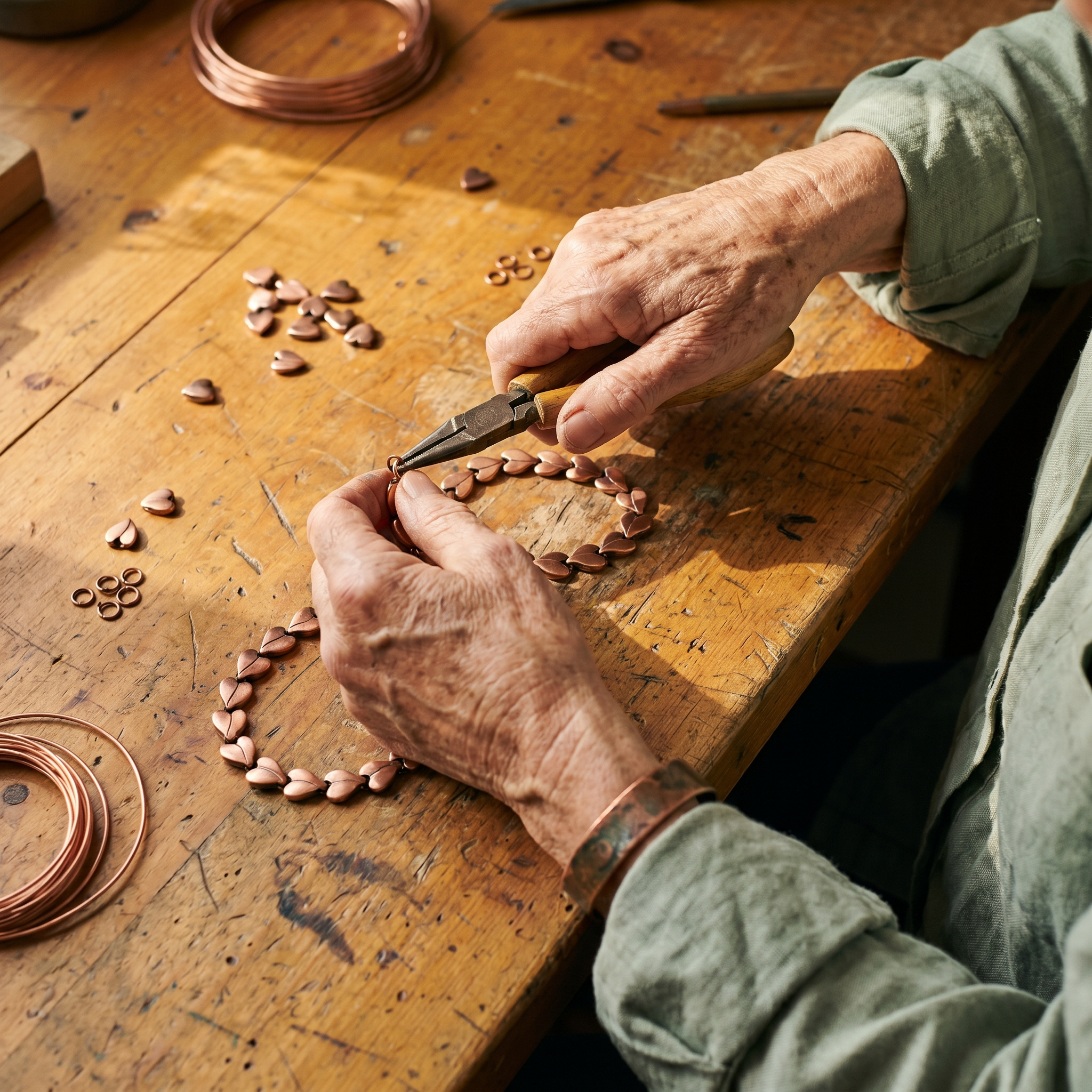 Mary's Briar Copper Necklace