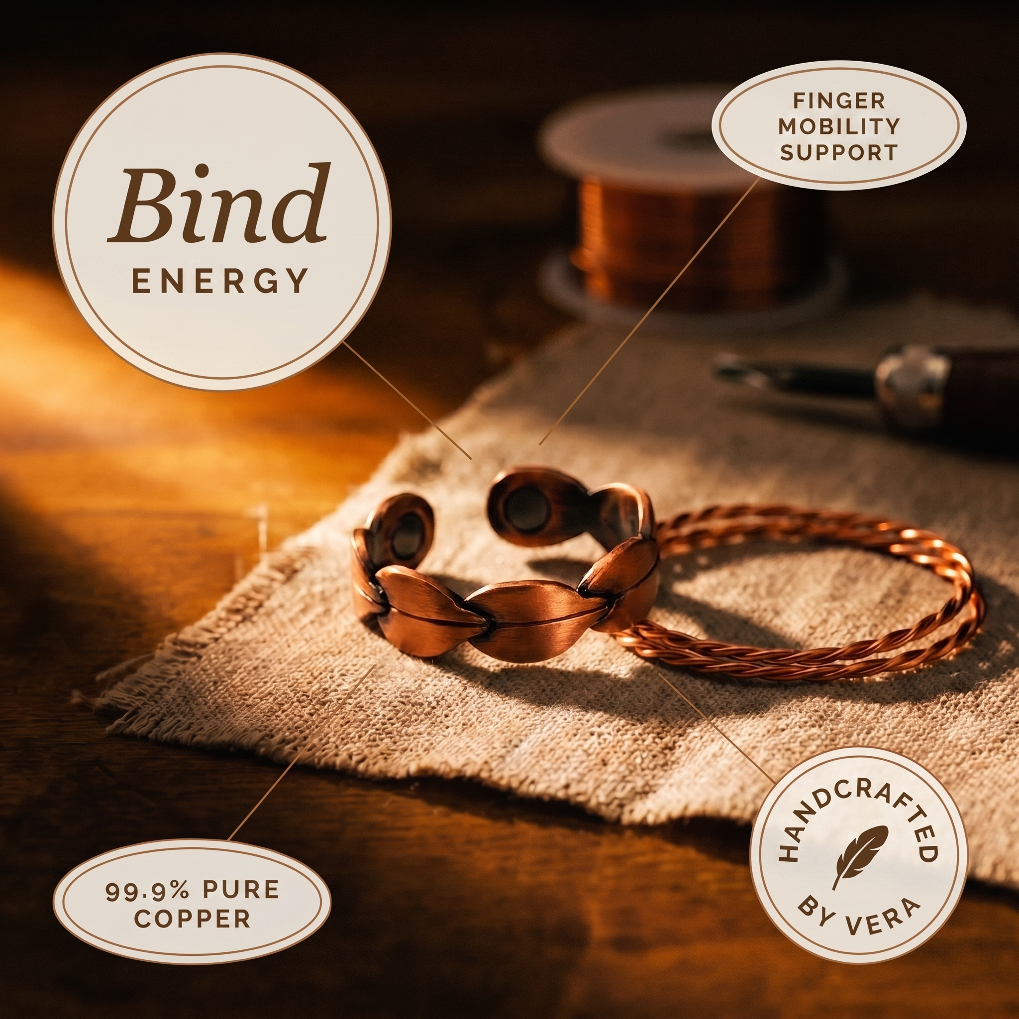 Mary's Bind Copper Ring