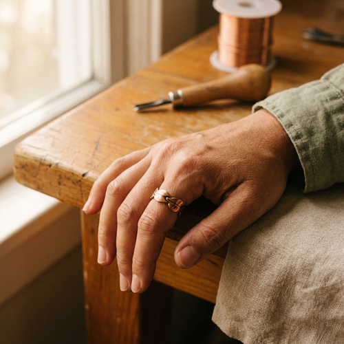 Mary's Bind Copper Ring