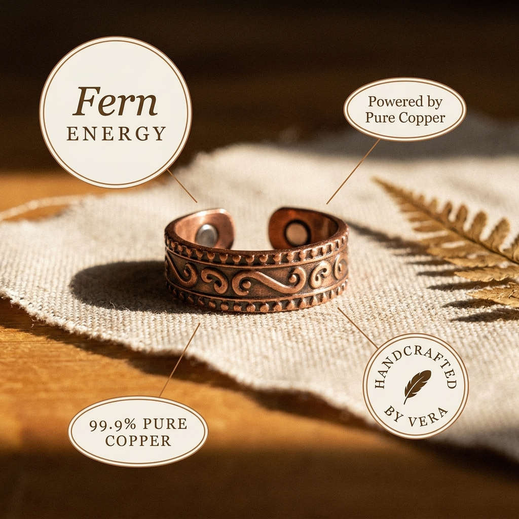 Mary's Fern Copper Ring