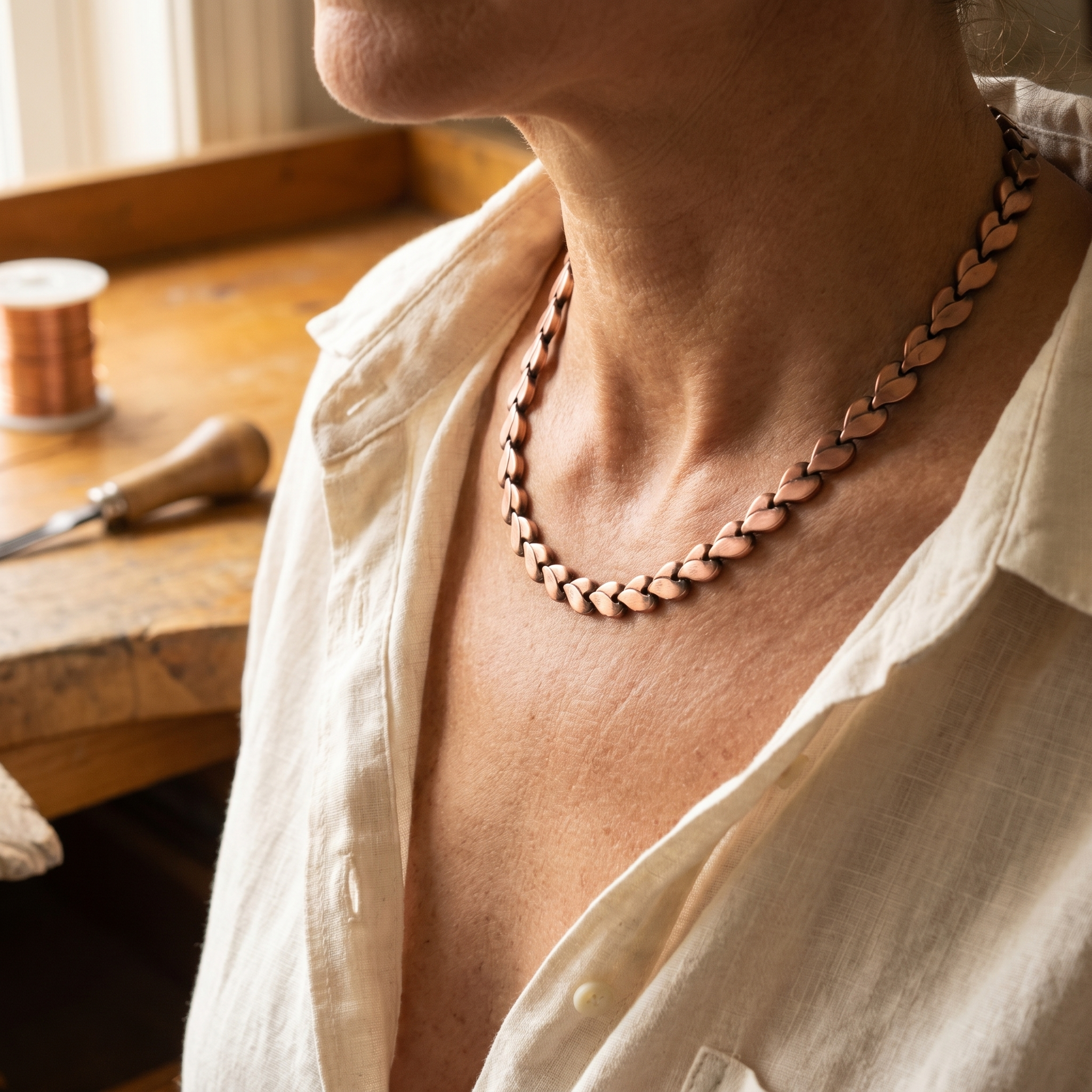 Mary's Briar Copper Necklace