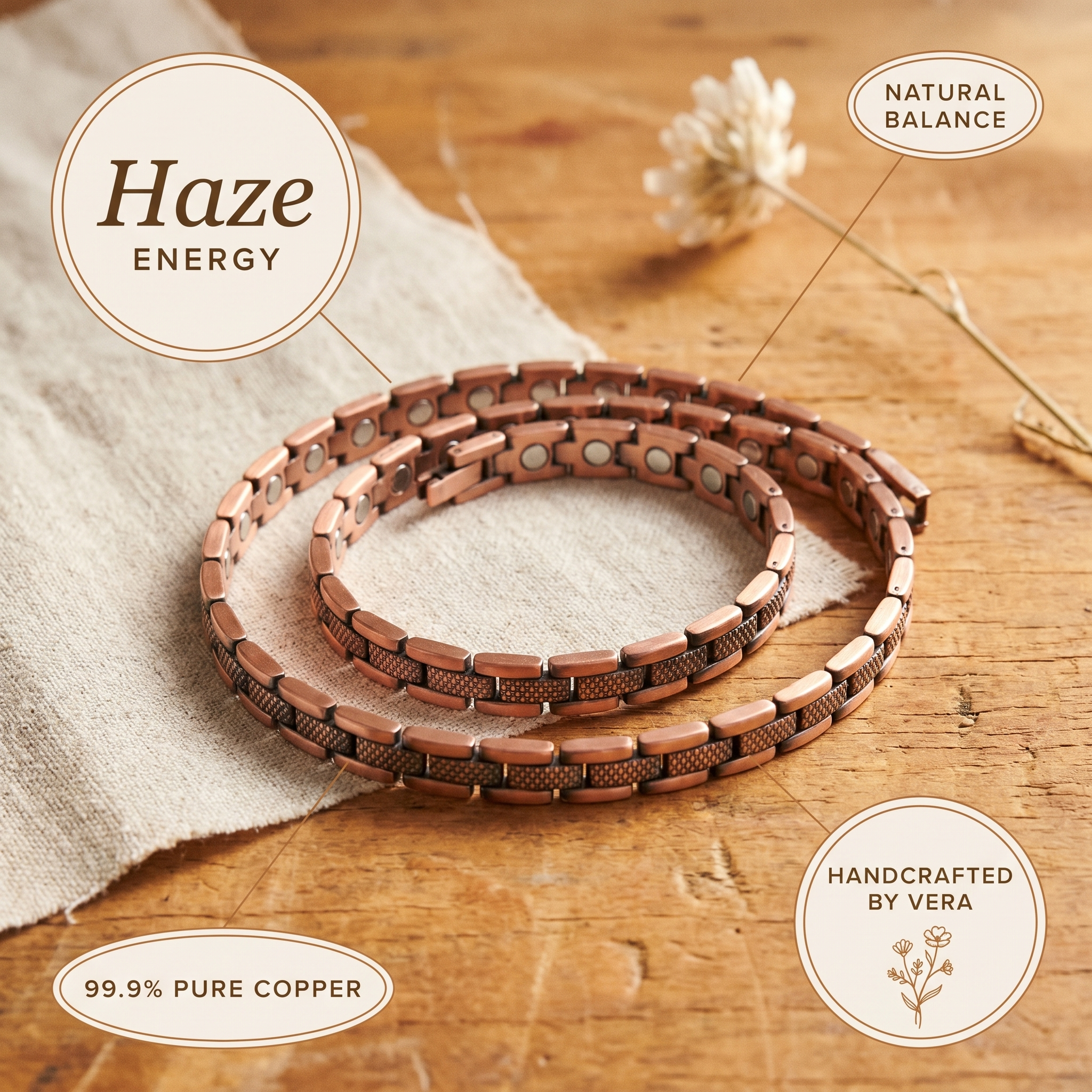 Mary's Haze Copper Necklace